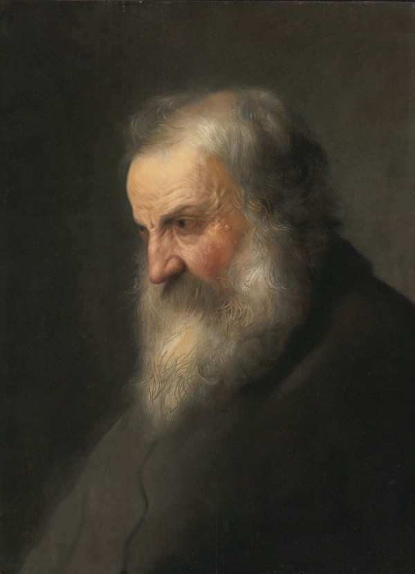 Side portrait of a man by Jan Lievens